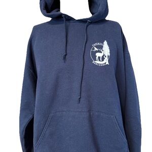 Vintage Foothill Horizons Navy Blue Hoodie Sweatshirt 6th Grade/ Summer Camp L